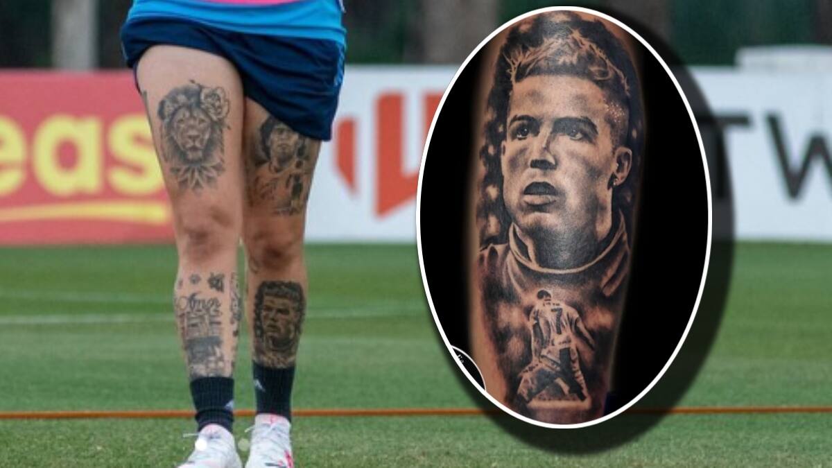 Brilla en la Selección Argentina y causa polémica por su tatuaje de Cristiano Ronaldo: “No soy anti Messi”