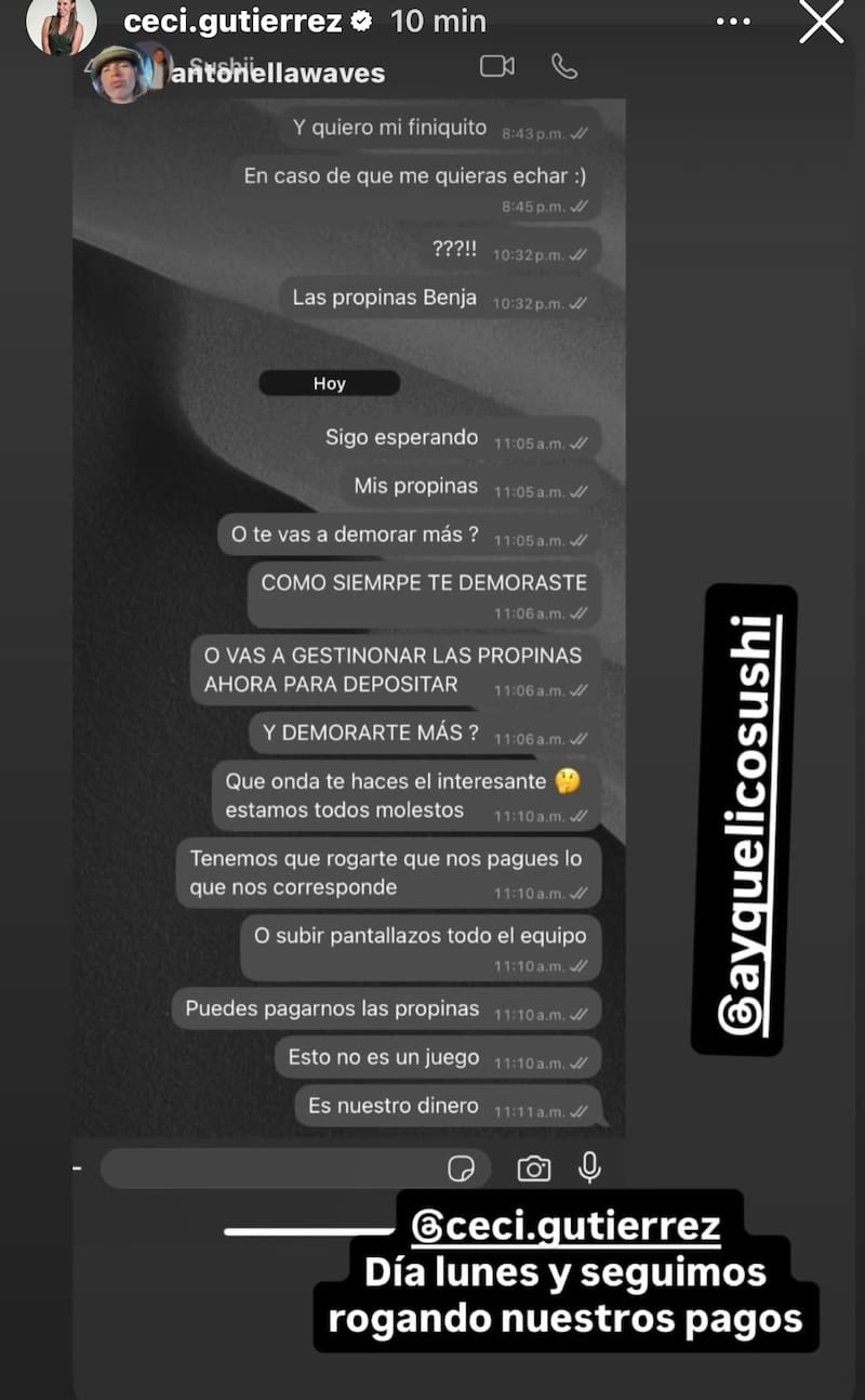 El cocinero chino no le pagaría el sueldo a sus trabajadores.