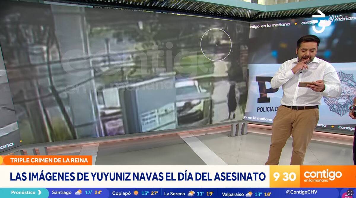 La actriz fue grabada en la casa de al lado de Eduardo Cruz-Coke.